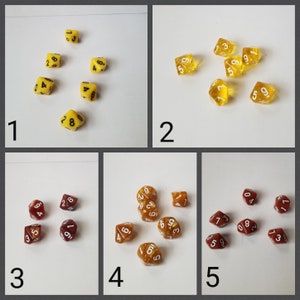 ONE individual d10 dnd die, polyhedral gaming dice, DnD dice, RPG dice, D and D dice, spare die, spare d10 dice, single die