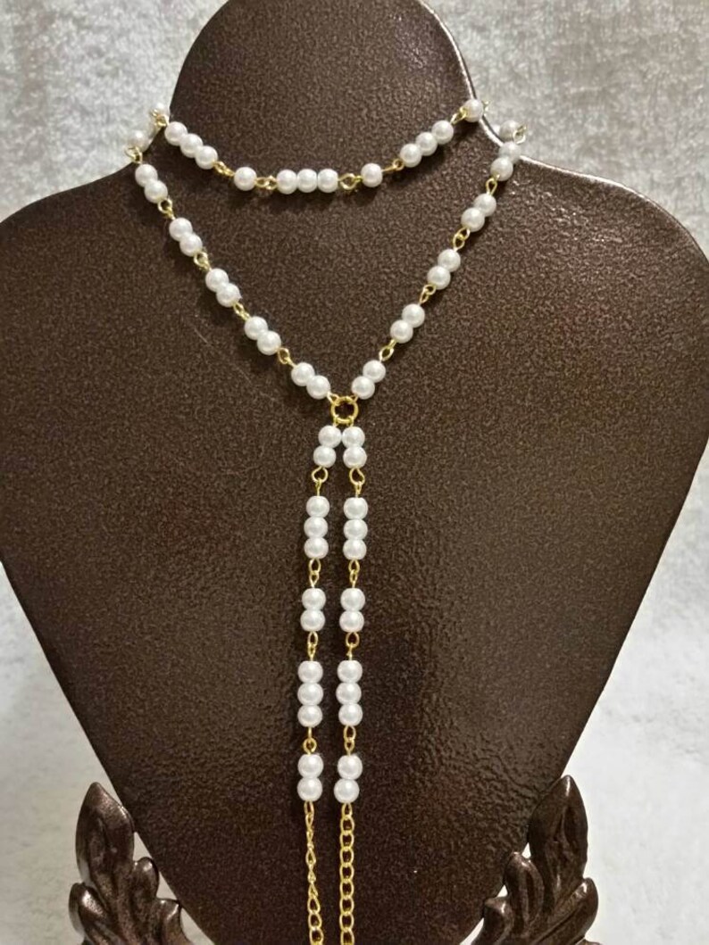 pool set hand-wired off-white glass pearl barefoot or hippie sandals in gold tone Barefoot sandals Summer hippie beach wedding