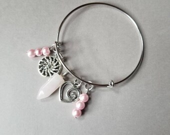Imbolc bangle, expandable bangle, Imbolc jewelry, has matching prayer beads, Imbolc  bracelet, ritual jewelry, Pagan bangle, choice of four