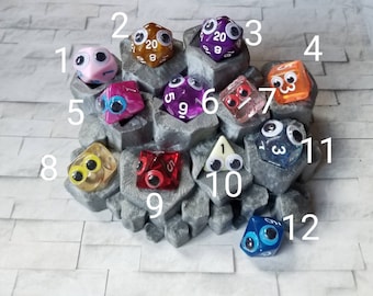 Dice Wardens, dice jail guards, emotional support dice, adopt a die, pet dice, googly eye dice, funny dice, gag gift, happy dice, nerd gift