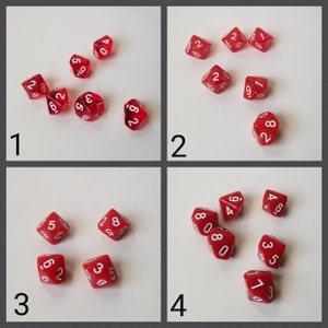 ONE individual d10 dnd die, polyhedral gaming dice, DnD dice, RPG dice, D and D dice, spare die, spare d10 dice, single die