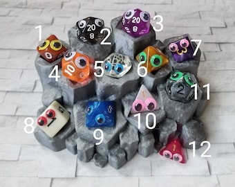 Dice Wardens, dice jail guards, emotional support dice, adopt a die, pet dice, googly eye dice, funny dice, gag gift, happy dice, nerd gift
