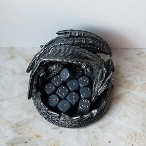 Single Chessex dark gray and copper d6 die, extra 16mm d6 dnd dice, ornate polyhedral gaming dice, DnD dice, RPG dice, spare dice, spare