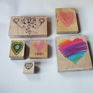 Motivstempel, Herz Stempel, Stempel zum Basteln, Stempel Lot, Grußkarten selber machen, preiswert, Scrapbooking