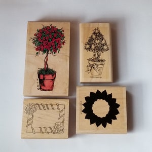 Stempels, bloemenstempels, stempels voor ambachten, veel rubberstempels, maak je eigen wenskaarten, geweldige waarde