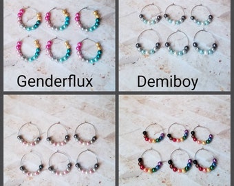 Wine charms x 6, glass markers, wine charms, cup charms, bottle charms, wine glass charms, beverage markers, Pride wine charms, 4 choices