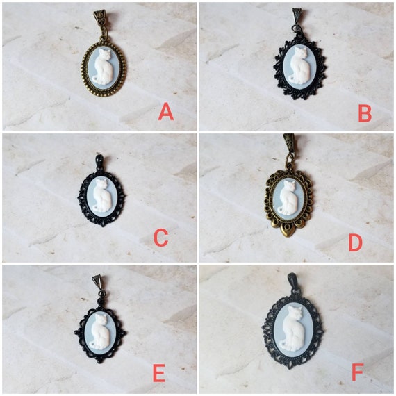 Cat cameo pendant, cat cameo necklace, white and blue cameo, kitty cameo necklace, blue kitty necklace, cat jewelry, Wedgewood blue cameo