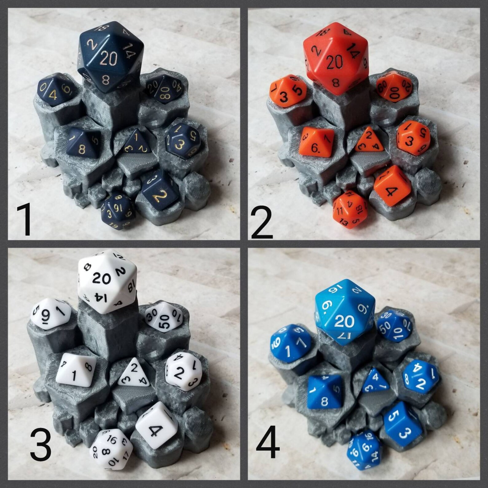 16mm Dnd Dice Set Plus Jumbo or Mega Titan D20 Polyhedral Etsy