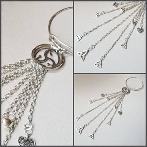 Witch bells, silver-toned witch bells, faerie bells, protection bells, bells for doors, witches bells, door hanger,