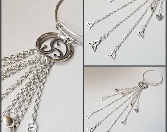 Witch bells, silver-toned witch bells, faerie bells, protection bells, bells for doors, witches bells, door hanger,