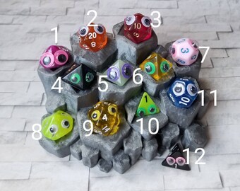 Dice Wardens, dice jail guards, emotional support dice, adopt a die, pet dice, googly eye dice, funny dice, gag gift, happy dice, nerd gift