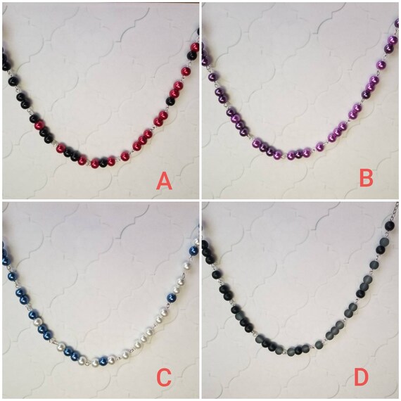 NOT MY PRESIDENT necklace, Not my president Morse code necklace, silver tone, glass pearls, anti-Trump necklace, Morse code, sea glass