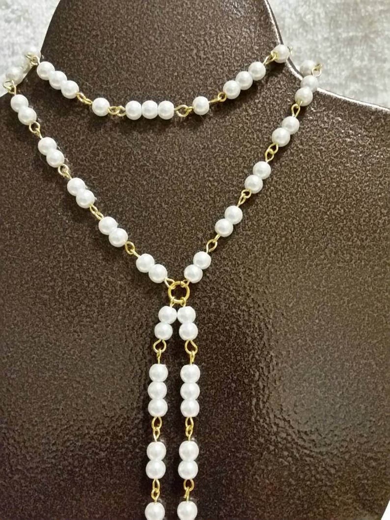 pool set hand-wired off-white glass pearl barefoot or hippie sandals in gold tone Barefoot sandals Summer hippie beach wedding