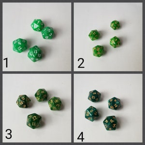ONE individual d20 dnd die, single polyhedral gaming die, DnD dice, RPG dice, D and D dice, spare die, spare d20 dice, single die