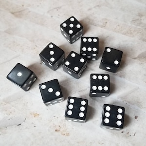 Individual extra large 19mm d6, ONE dnd die, extra polyhedral gaming dice, DnD dice, RPG dice, D and D dice, spare d6 dice, square edge