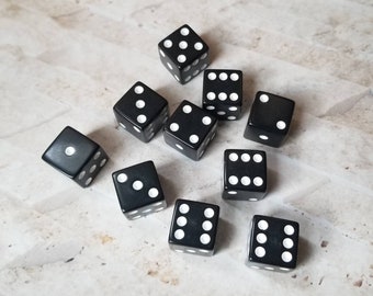 Individual extra large 19mm d6, ONE dnd die, extra polyhedral gaming dice, DnD dice, RPG dice, D and D dice, spare d6 dice, square edge