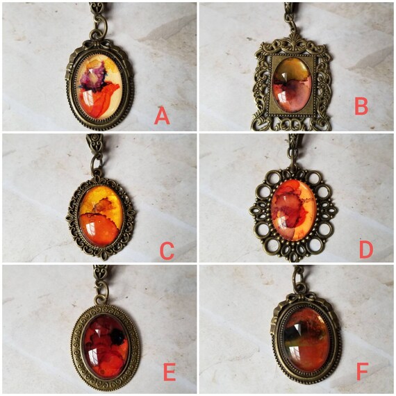 Alcohol ink art jewelry, alcohol ink pendant, alcohol ink on glass, original art jewelry, alcohol ink pendant, alcohol ink necklace