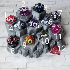 Dice Wardens, dice jail guards, emotional support dice, adopt a die, pet dice, googly eye dice, funny dice, gag gift, happy dice, nerd gift