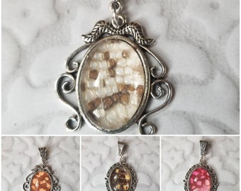 Tegu shed jewelry, reptile shed pendant, Tegu necklace, cruelty free Tegu shed jewelry, Tegu shed behind glass, gift for reptile lover