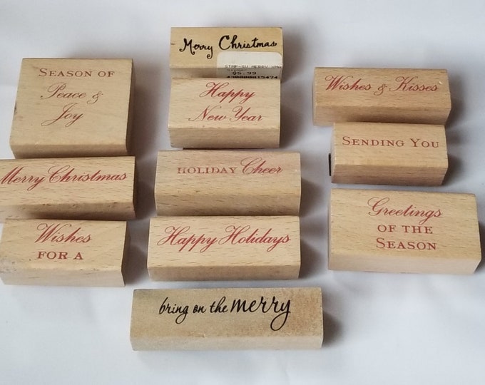 Rubber Stamps, Christmas Rubber Stamps, Rubber Stamps for Crafts