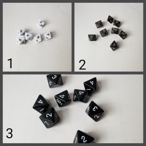 Individual d8 die, single d8 dnd die, polyhedral gaming dice, DnD dice, RPG dice, D and D dice, spare dice, spare d8 dice, extra d8 dice