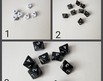 Individual d8 die, single d8 dnd die, polyhedral gaming dice, DnD dice, RPG dice, D and D dice, spare dice, spare d8 dice, extra d8 dice