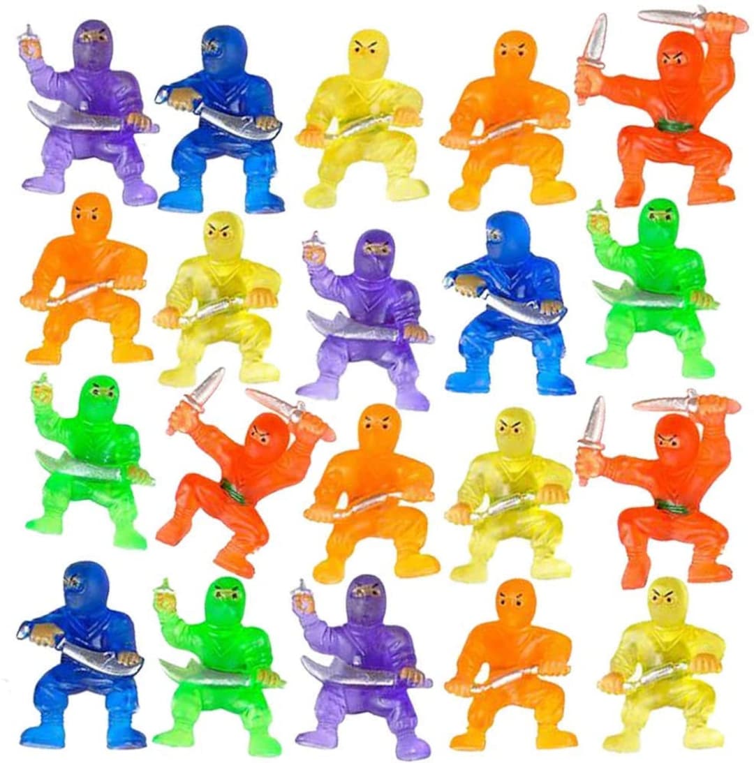 Mini Ninja Toys Figurines pack of 20 Party Favors Assorted Etsy