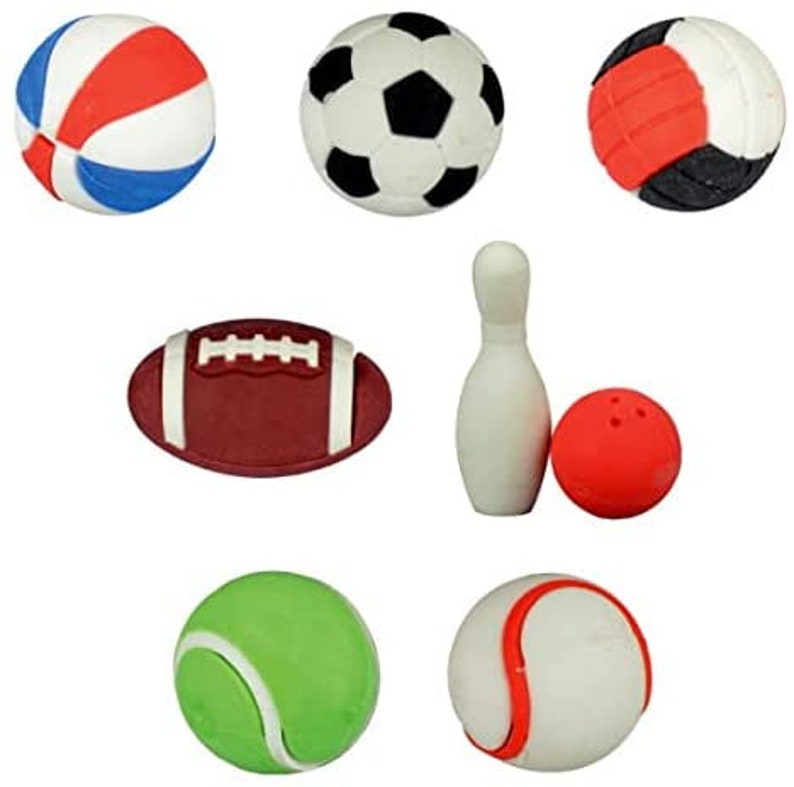 Sports Ball Puzzle Erasers Set of 14 Collectible PCS Etsy