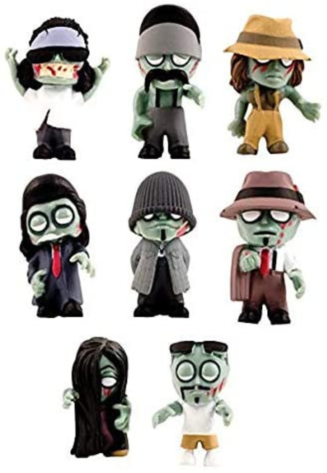 Homies Zombies 3D Figurines Set of 8 Etsy