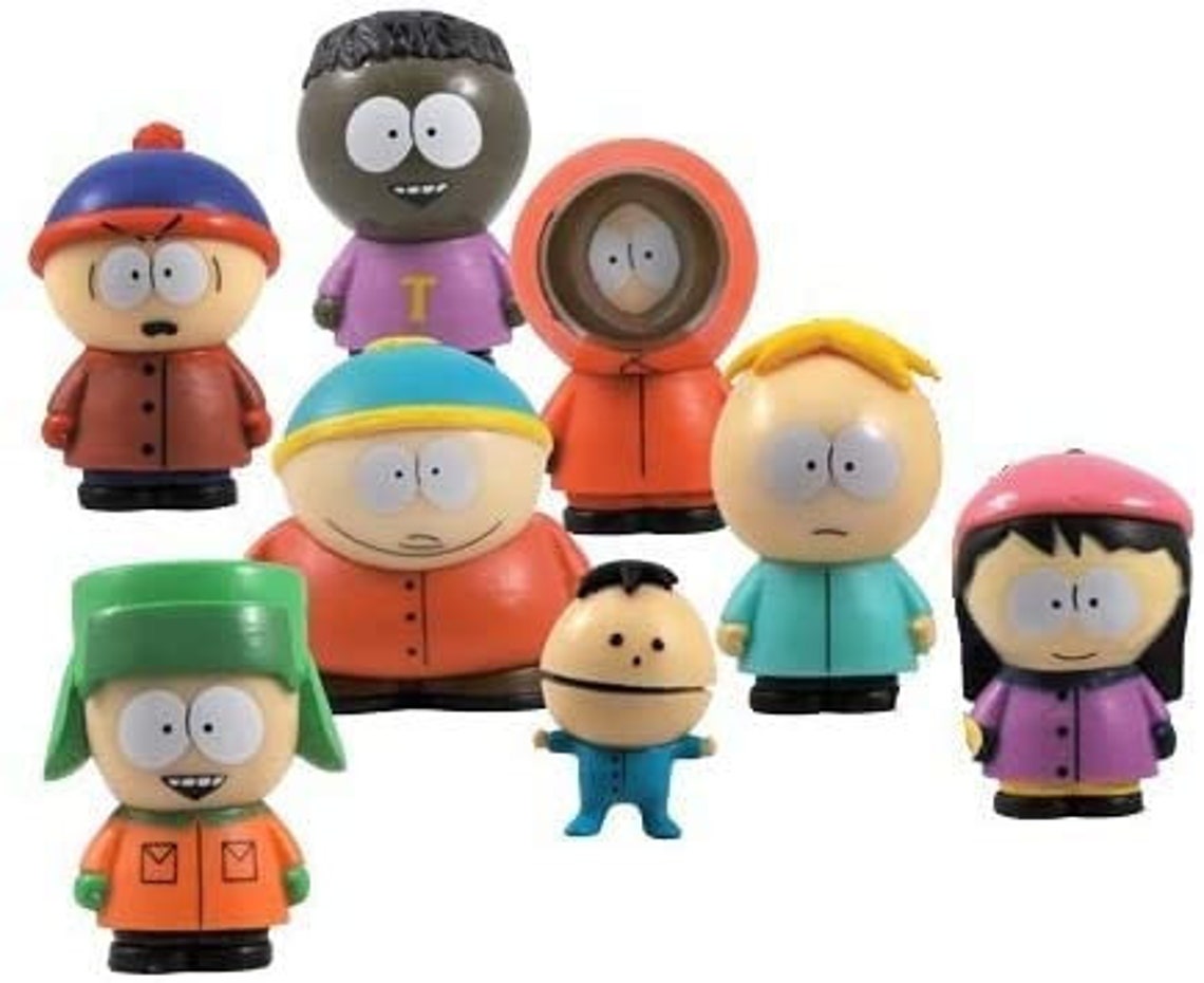 South Park Collectible Figurines Set of 4 Pcs 1 Inch Tall Etsy UK