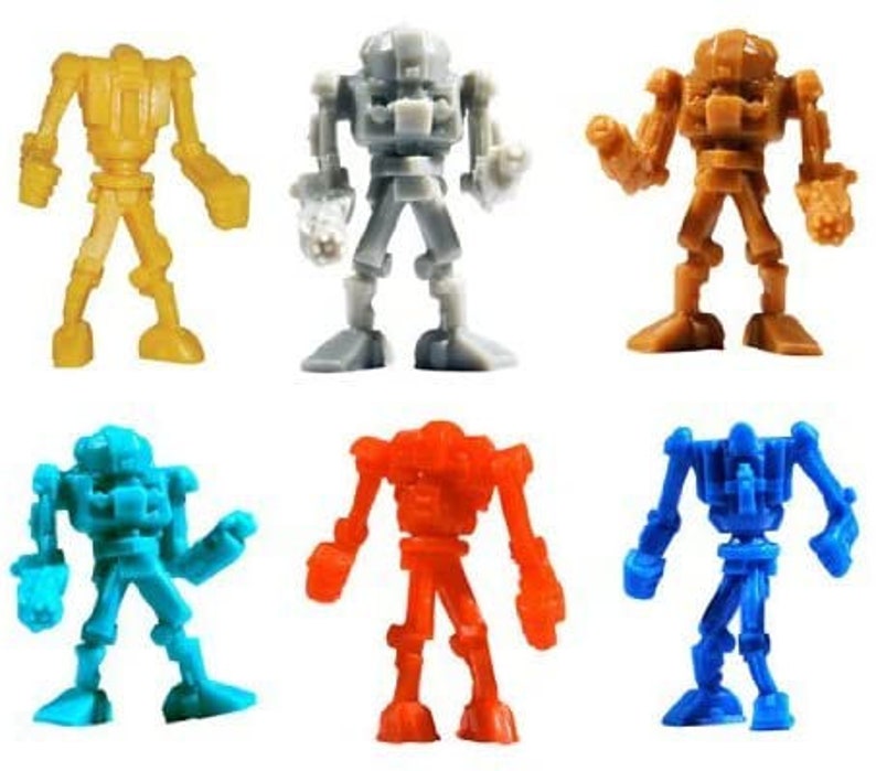 Warbots TINY Robot Toy Figures Lot of 20 Etsy