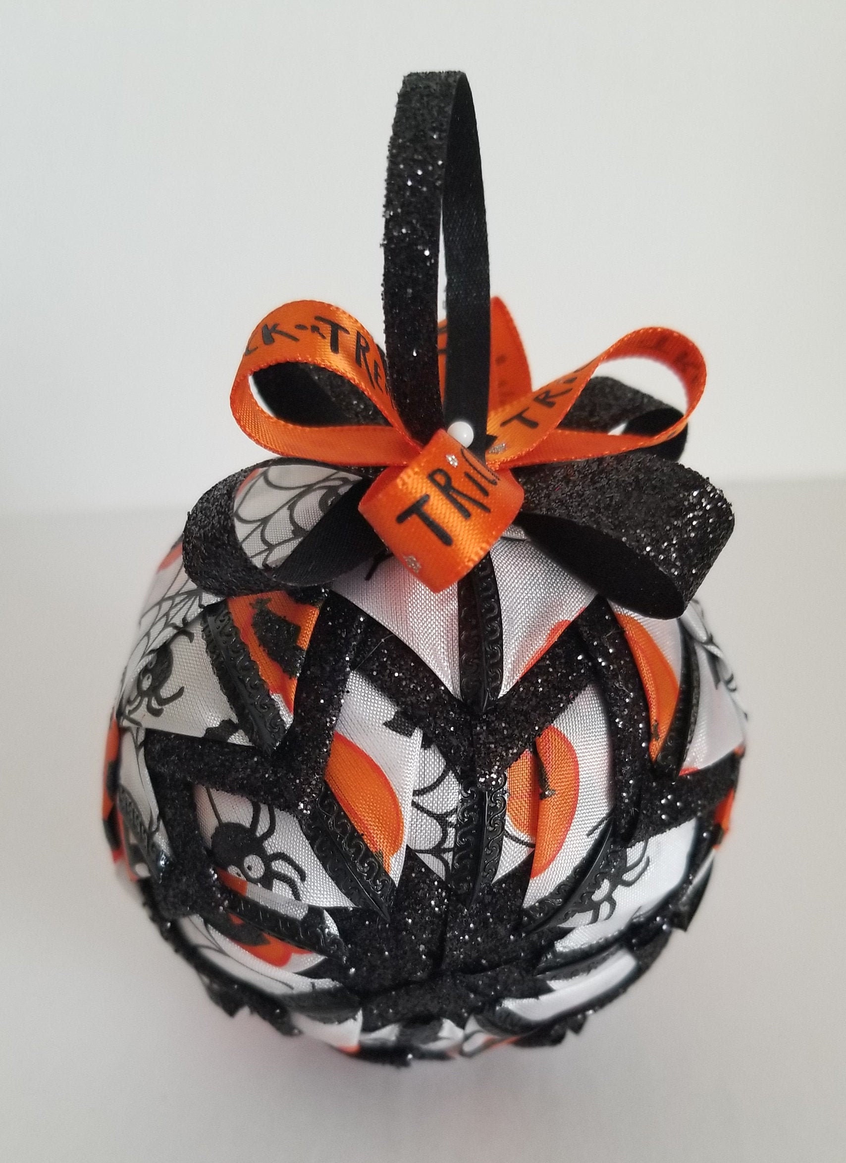 Quilted Halloween Ornament handmade Halloween ornament from | Etsy