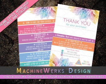 Independent Fashion Retailer Thank You Cards • IFR Care Cards • Home Office Approved Fonts and Colors • Marketing Materials • MachineWerks