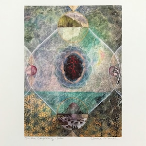 Kunstdruck, Collage, Malerei, ätherische Kunst, esoterische Kunst, Symbolik, metaphysische Kunst
