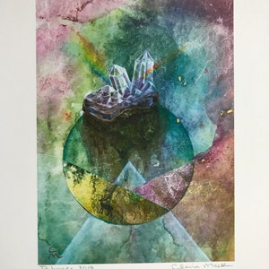 Print, crystals, patience, rainbow, spectrum, mystical, art print