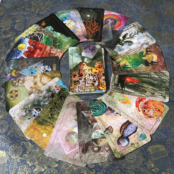 Illuminated Earth Oracle Card Deck, Oracle Deck, Oracle Cards, Tarot Deck, Tarot cards, Divination