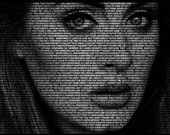 Personalisiertes Wortkunst Portrait: Personalisiertes Typografie Geschenk (Digitaler Download)