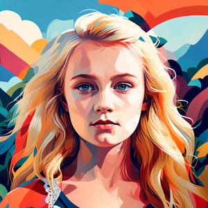 Żywy portret Kolorowy portret pop-art, Żywe kolory portretu, Zdjęcie do portretu kreskówkowego, Spersonalizowany żywy portret kreskówkowy