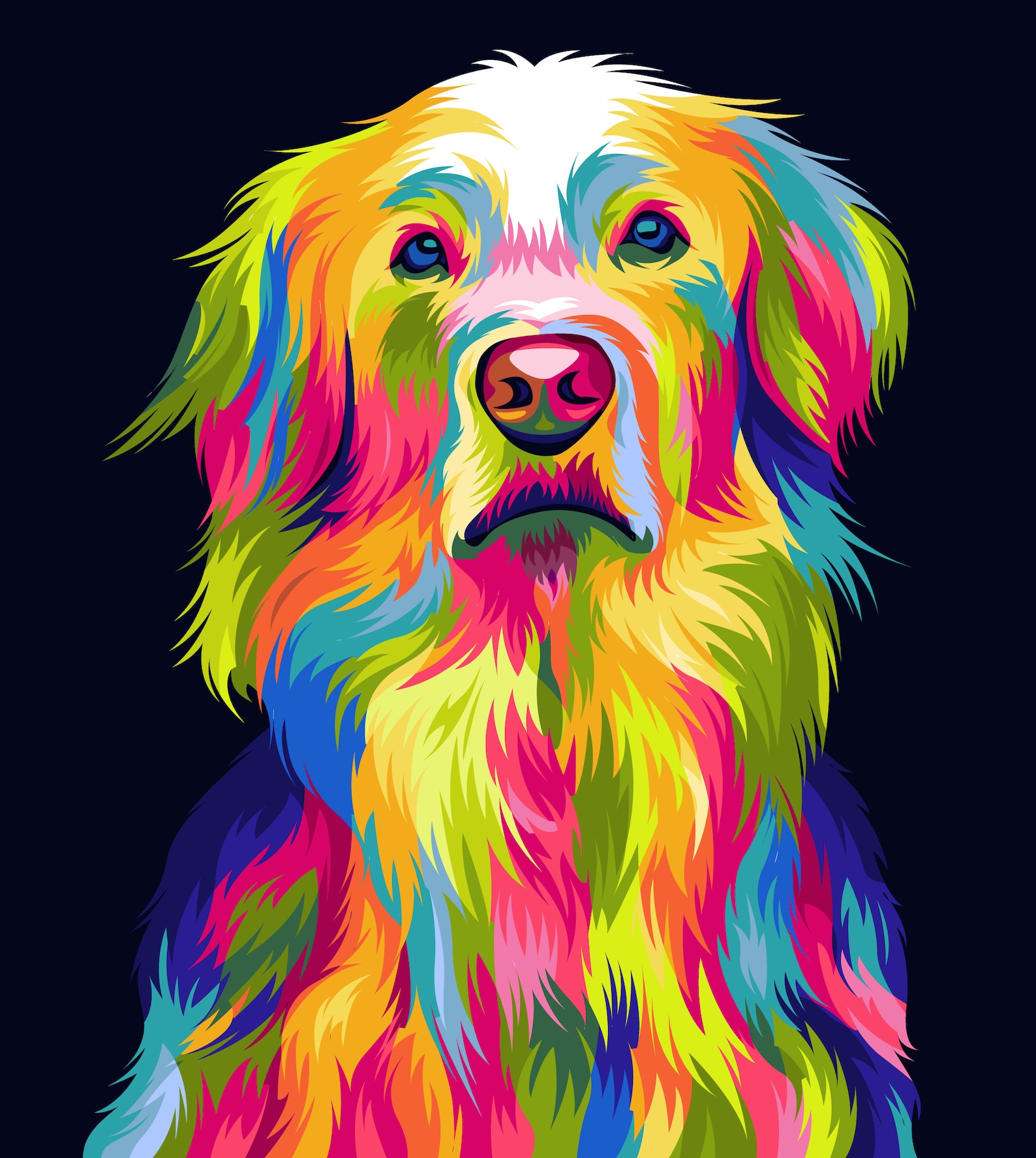 furry-pet-portrait-custom-digital-portrait-pop-art-pet-etsy