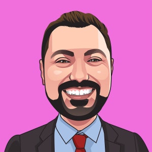 Niestandardowy awatar korporacyjny, formalny profesjonalny awatar dla firmy, profile zespołu, zdjęcia pracowników, awatar z kreskówki ze zdjęcia, prezent z logo kreskówki