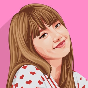 Retrato personalizado de foto, ilustração de desenho animado personalizado, arte vetorial, pintura de foto, retrato de casal, retrato de família, presente de aniversário