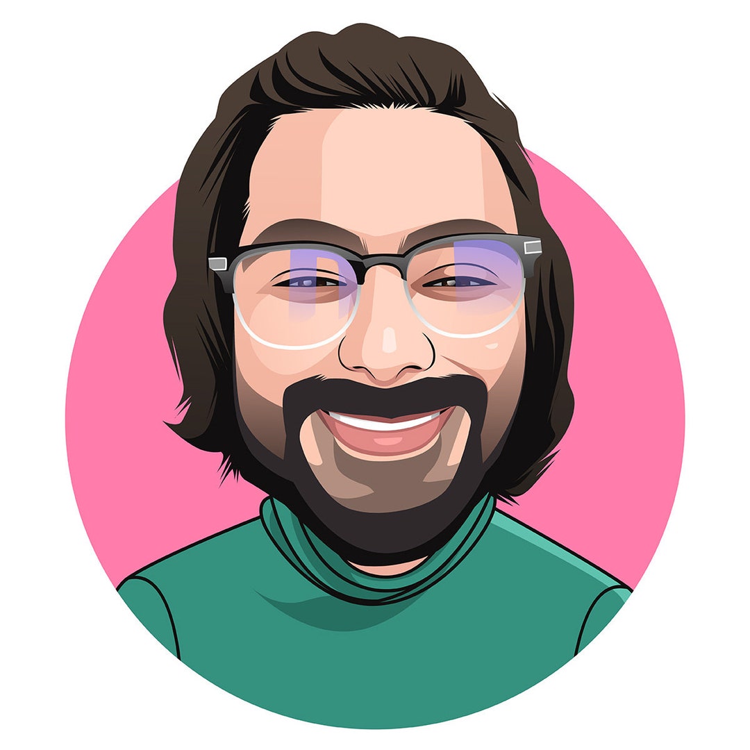 Circle Cartoon Avatar, Custom Wedding Birthday Gift, Formal Avatar ...