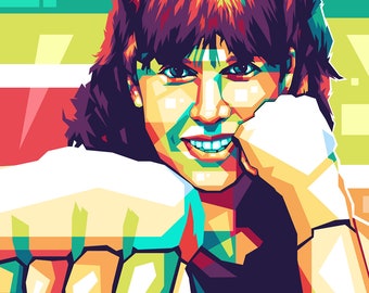 Custom WPAP Portrait: Geometric Pop Art, Modern Cubism (Digital File)