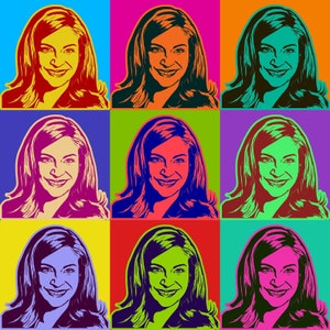 Custom Andy Warhol Style Pop Art Portrait (Digital Download)