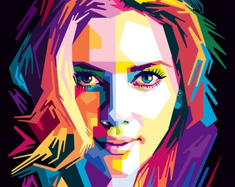 WPAP / Wedha's Pop Art Portrait - Modern Abstract Picasso Style, Custom Digital Portrait, Portrait From Photo, Personalized Birthday Gift