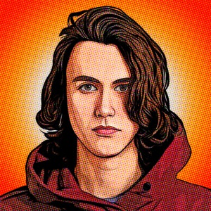 Aangepaste pop-art portret van foto, Andy Warhol halftone retro komische stijl, verjaardag jubileum huwelijkscadeau trouwen met Kerstmis, gelukkig nieuwjaar