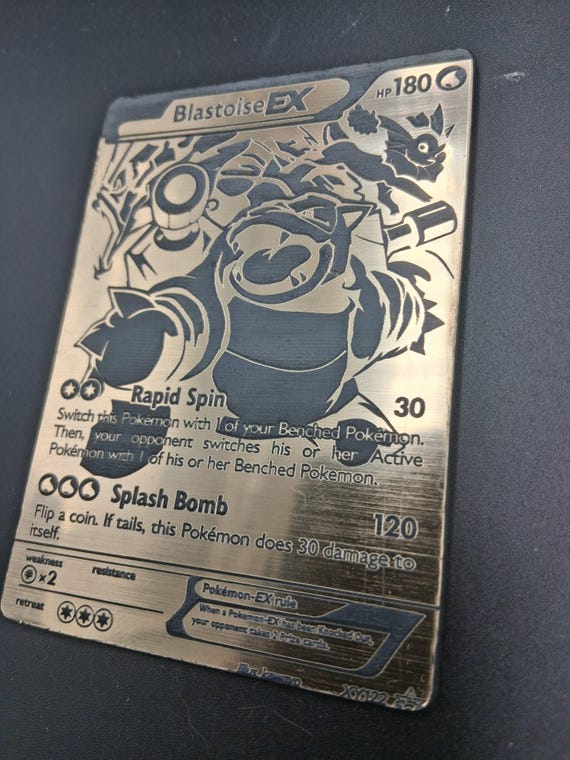 Buy Custom Gold & Black Pokmon Card | Fan-made Premium Collectible | Gold  Foil Trading Card | Pokmon Display Card Online in India - Etsy