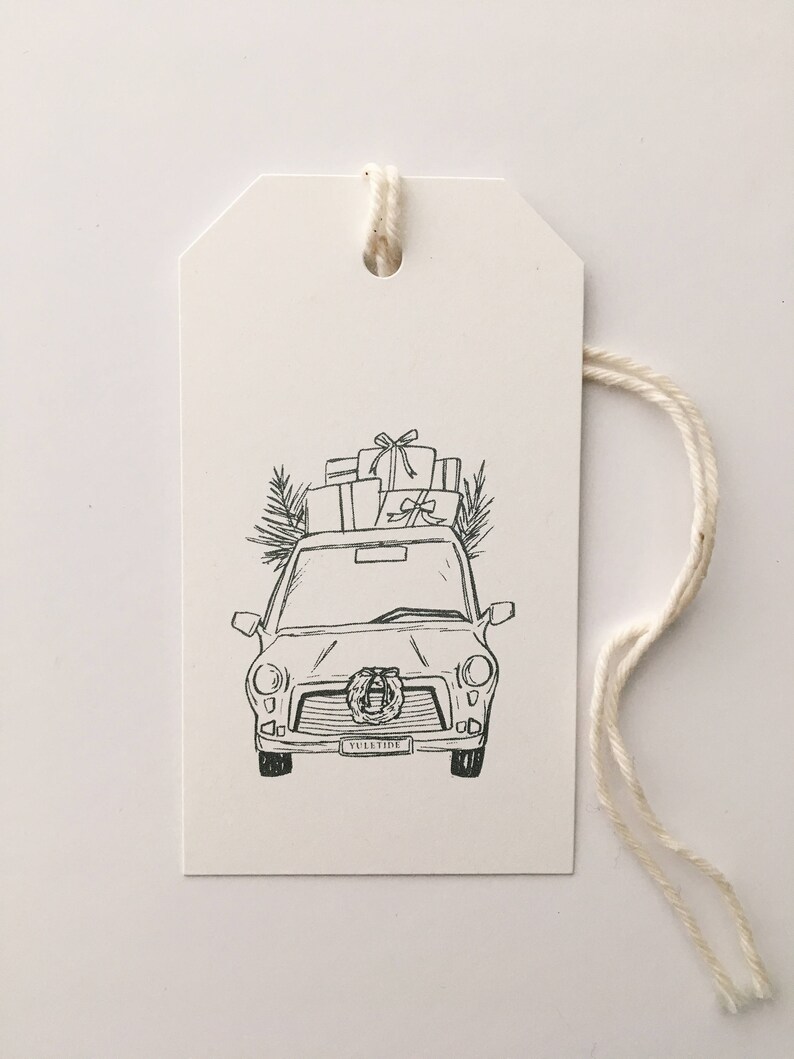 Christmas Car Gift Tags