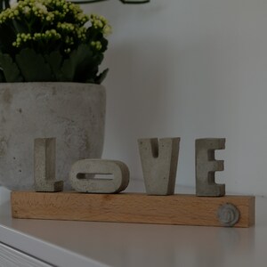 Concrete letters LOVE image 1