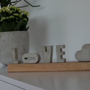 Concrete letters LOVE image 2